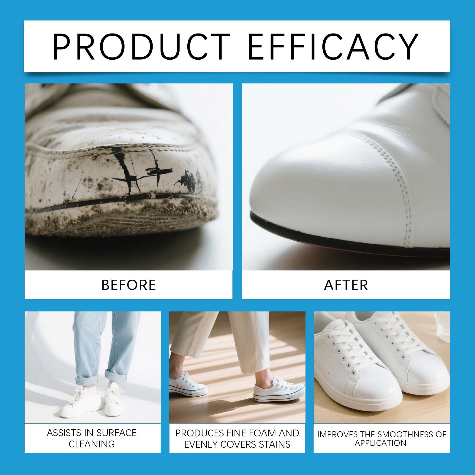 White Shoe Cleaner Cream Sneak - огляд і ціна Sneaker Leather Care